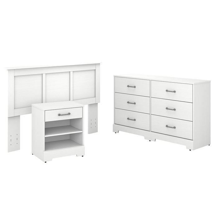 Kathy Ireland Home by Bush Furniture River Brook 3 Piece Bedroom Set